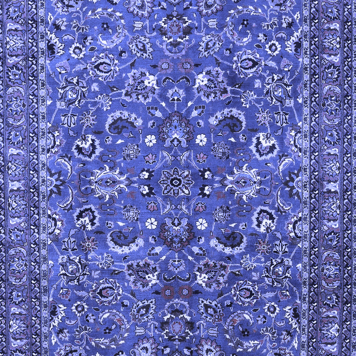 Machine Washable Persian Blue Traditional Rug, wshtr3950blu