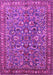 Machine Washable Persian Pink Traditional Rug, wshtr3950pnk