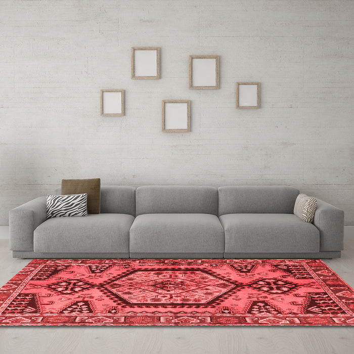 Traditional Red Washable Rugs