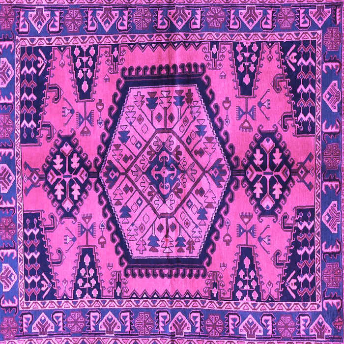 Square Persian Purple Traditional Rug, tr3951pur