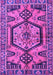 Machine Washable Persian Purple Traditional Area Rugs, wshtr3951pur