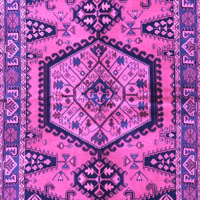 Machine Washable Persian Purple Traditional Area Rugs, wshtr3951pur