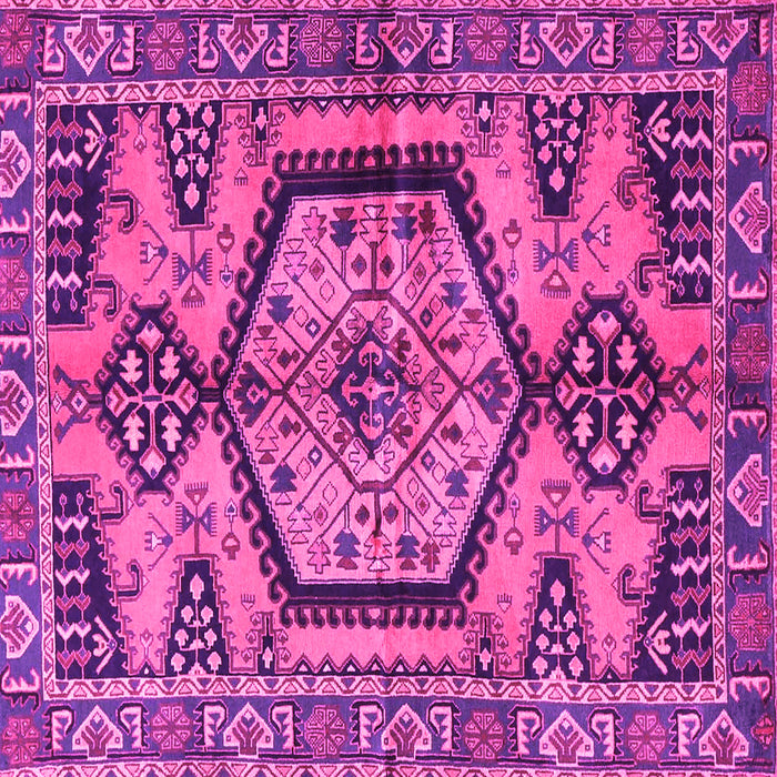 Square Persian Pink Traditional Rug, tr3951pnk