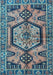 Machine Washable Persian Light Blue Traditional Rug, wshtr3951lblu