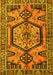 Machine Washable Persian Yellow Traditional Rug, wshtr3951yw