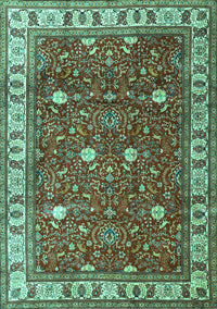 Persian Turquoise Traditional Rug, tr3952turq