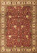 Machine Washable Persian Brown Traditional Rug, wshtr3952brn