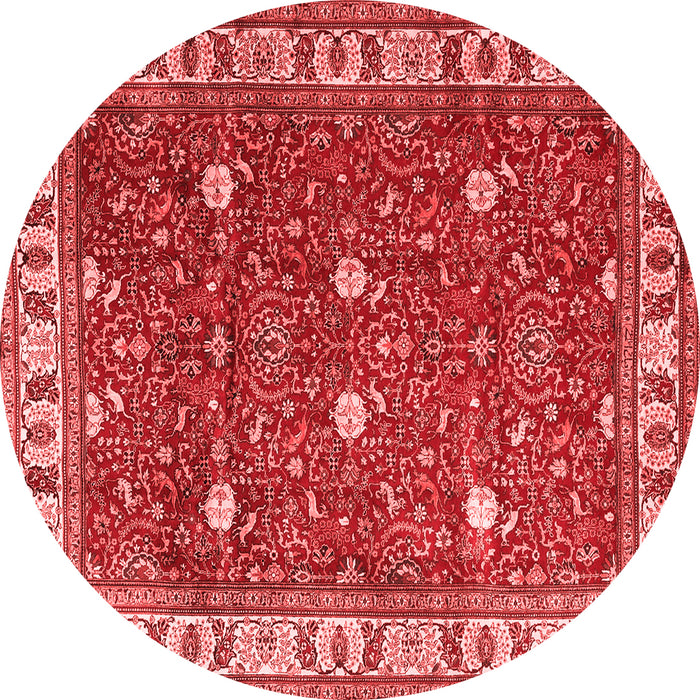 Machine Washable Persian Red Traditional Rug, wshtr3952red