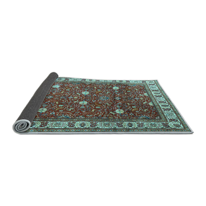 Sideview of Persian Light Blue Traditional Rug, tr3952lblu