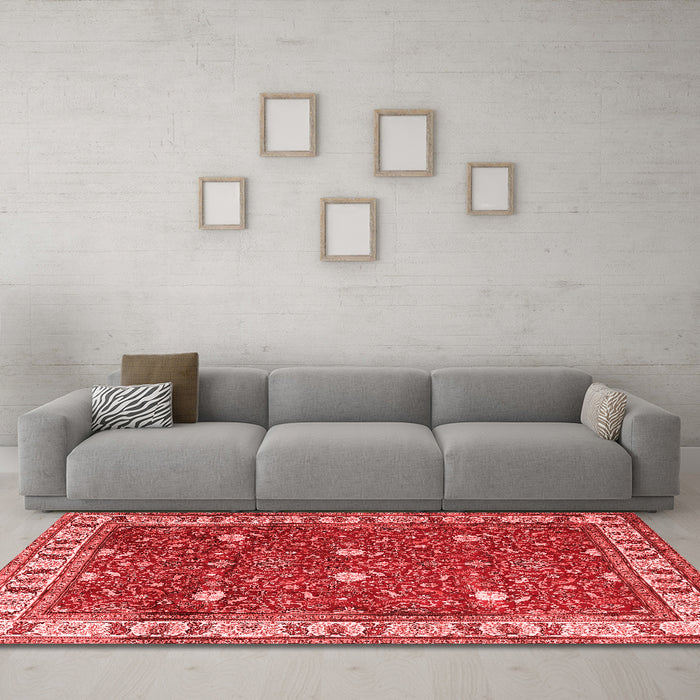 Traditional Red Washable Rugs