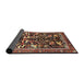 Sideview of Traditional Light Copper Gold Animal Rug, tr3953