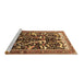 Sideview of Machine Washable Animal Brown Traditional Rug, wshtr3953brn