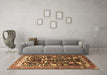 Machine Washable Animal Brown Traditional Rug in a Living Room,, wshtr3953brn