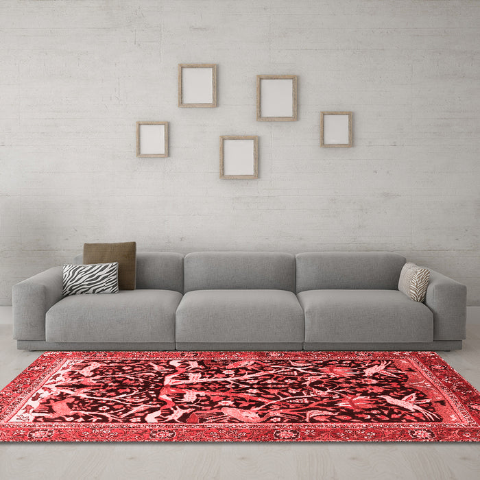 Traditional Red Washable Rugs