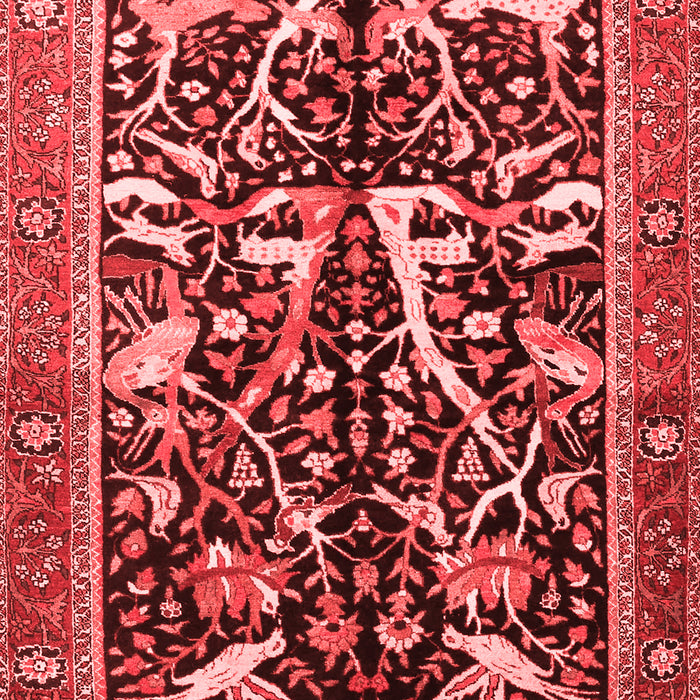 Animal Red Traditional Area Rugs