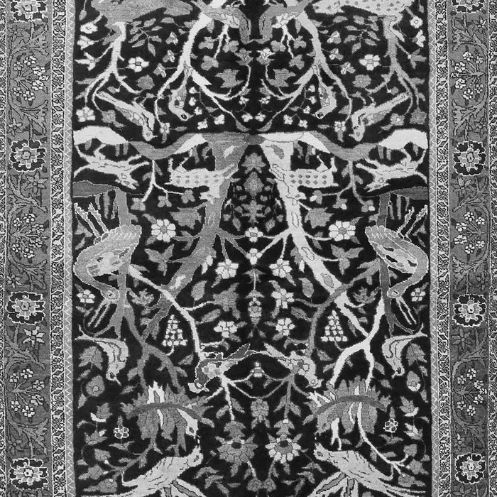 Animal Gray Traditional Rug, tr3953gry