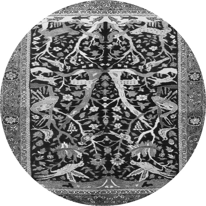 Machine Washable Animal Gray Traditional Rug, wshtr3953gry