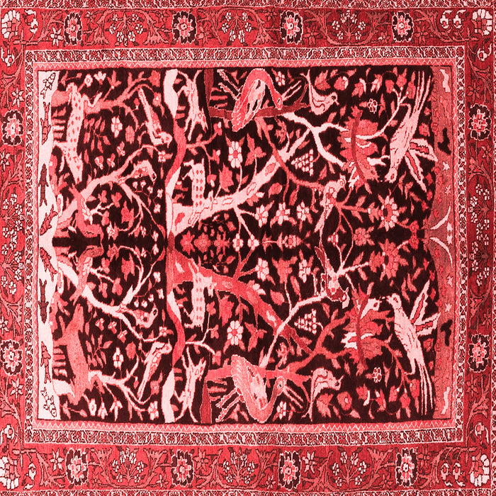 Animal Red Traditional Rug, tr3953red