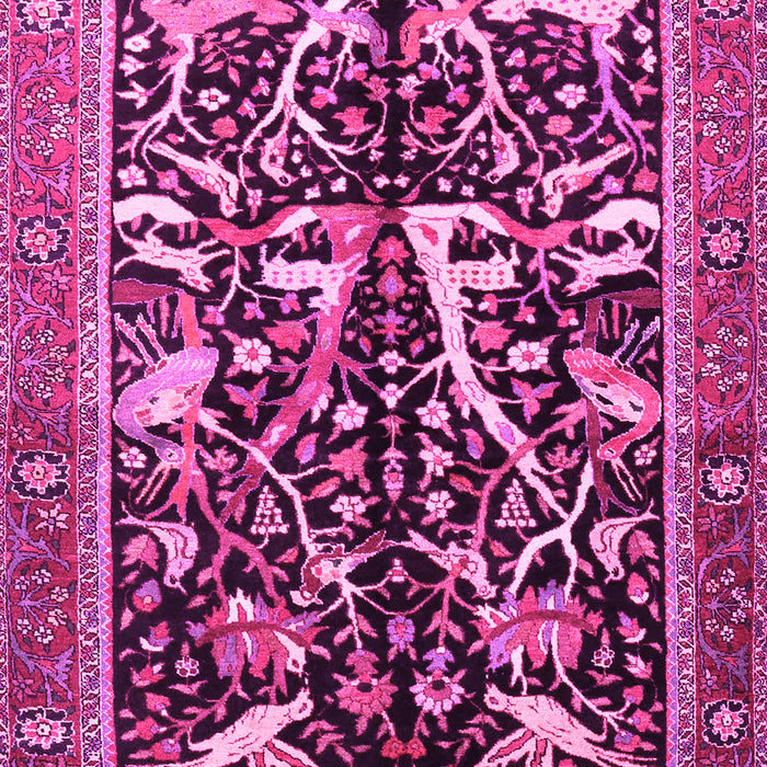 Animal Pink Traditional Rug, tr3953pnk