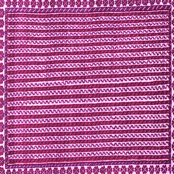 Square Machine Washable Southwestern Pink Country Rug, wshtr3954pnk