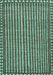 Machine Washable Southwestern Turquoise Country Area Rugs, wshtr3954turq