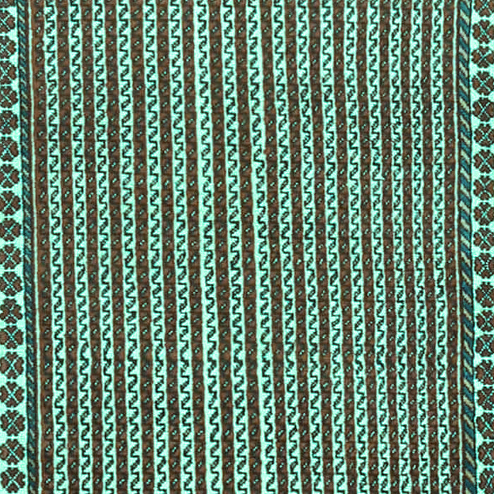 Machine Washable Southwestern Turquoise Country Area Rugs, wshtr3954turq