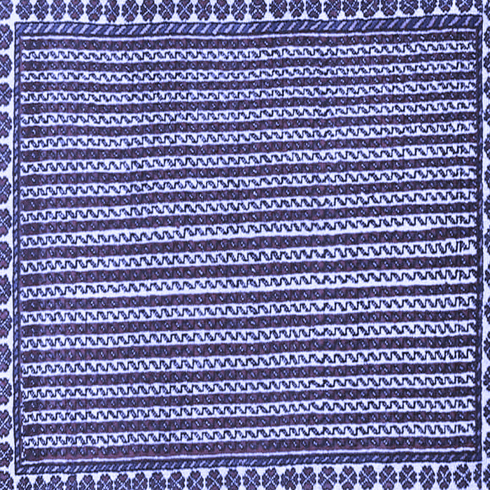 Square Machine Washable Southwestern Blue Country Rug, wshtr3954blu