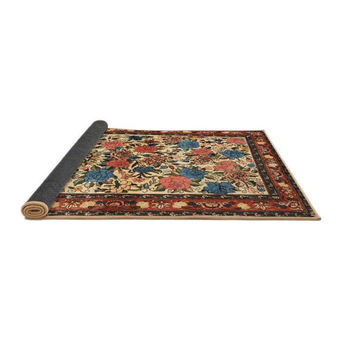 Sideview of Traditional Brown Animal Rug, tr3955