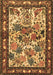 Animal Brown Traditional Rug, tr3955brn