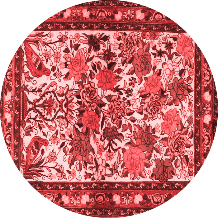 Machine Washable Animal Red Traditional Rug, wshtr3955red