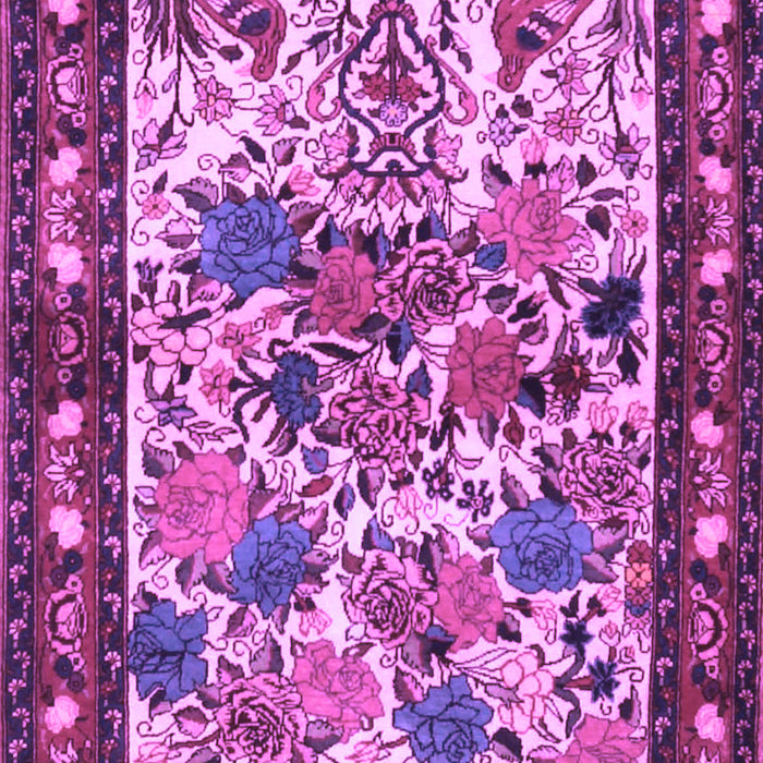 Animal Purple Traditional Rug, tr3955pur