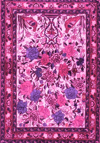 Animal Pink Traditional Rug, tr3955pnk