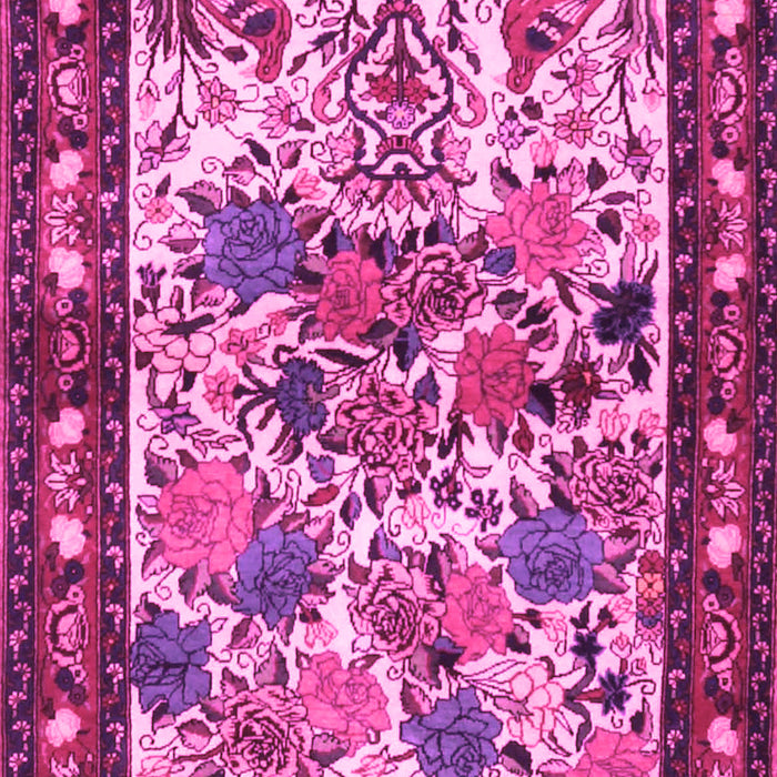 Animal Pink Traditional Rug, tr3955pnk