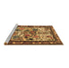 Sideview of Machine Washable Animal Brown Traditional Rug, wshtr3955brn