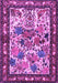 Machine Washable Animal Purple Traditional Area Rugs, wshtr3955pur