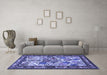 Machine Washable Animal Blue Traditional Rug in a Living Room, wshtr3955blu