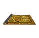 Sideview of Animal Yellow Traditional Rug, tr3955yw