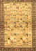 Machine Washable Persian Brown Traditional Rug, wshtr3956brn