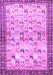 Machine Washable Persian Purple Traditional Area Rugs, wshtr3956pur