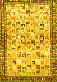 Persian Yellow Traditional Rug, tr3956yw