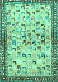 Persian Turquoise Traditional Rug, tr3956turq