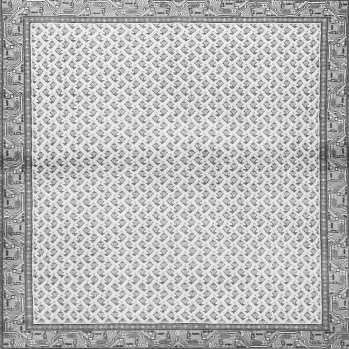 Round Machine Washable Persian Gray Traditional Rug, wshtr3957gry