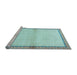 Sideview of Machine Washable Persian Light Blue Traditional Rug, wshtr3957lblu