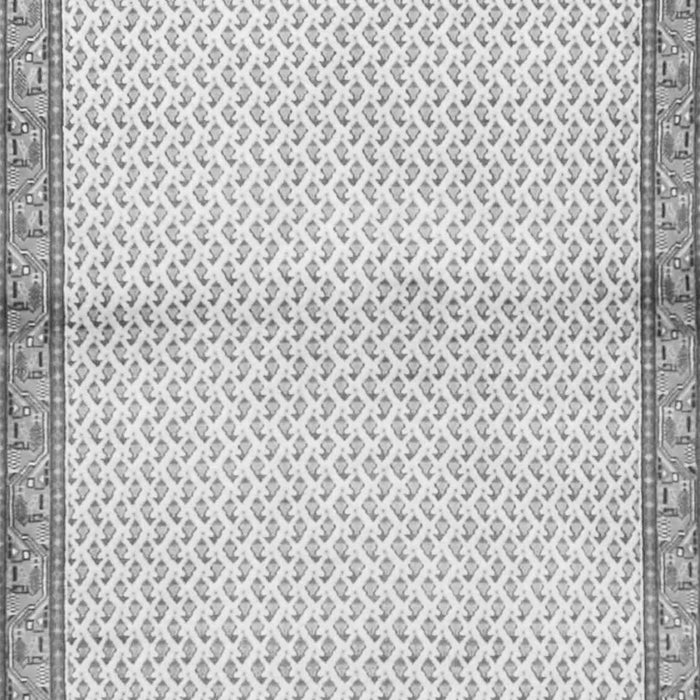 Serging Thickness of Machine Washable Persian Gray Traditional Rug, wshtr3957gry