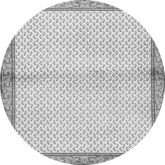 Machine Washable Persian Gray Traditional Rug, wshtr3957gry