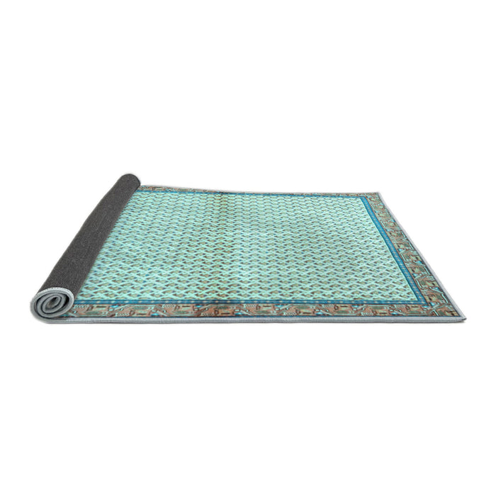 Sideview of Persian Light Blue Traditional Rug, tr3957lblu
