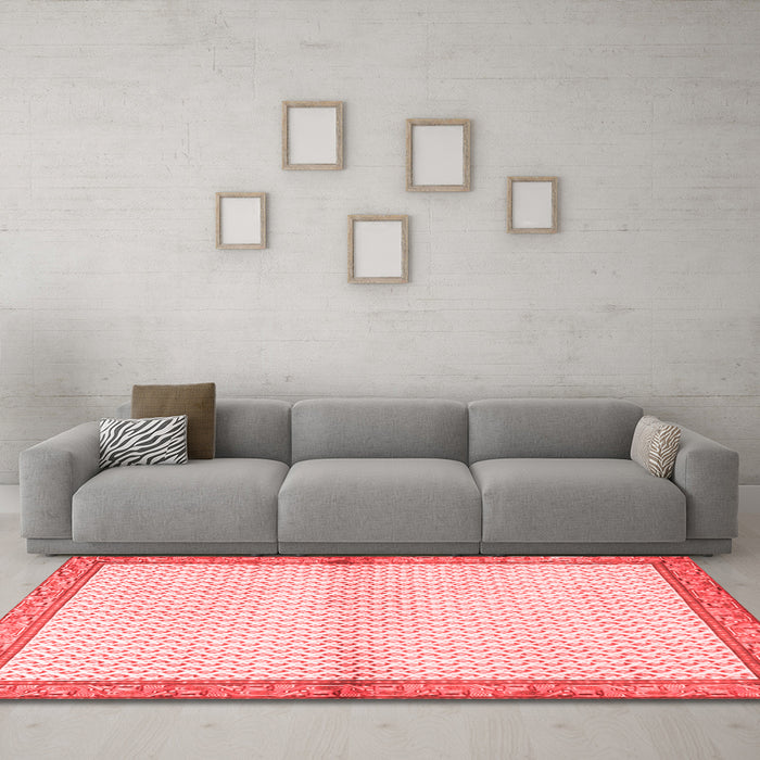 Traditional Red Washable Rugs