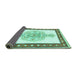 Sideview of Persian Turquoise Traditional Rug, tr3958turq