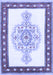 Machine Washable Persian Blue Traditional Rug, wshtr3958blu