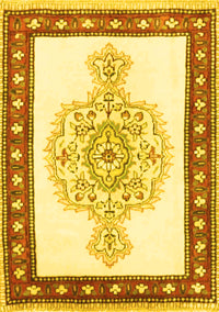 Persian Yellow Traditional Rug, tr3958yw